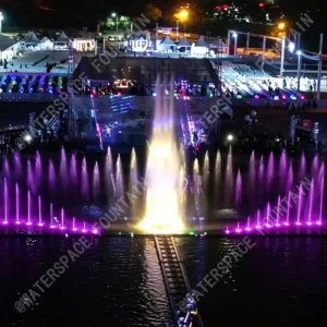 40m×12m Floating Platform Musical Fountain, Côte d'Ivoire